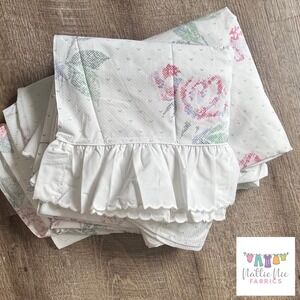 Vintage Full Size‎ fitted and flat sheets with beautiful floral JCPenney NWOT